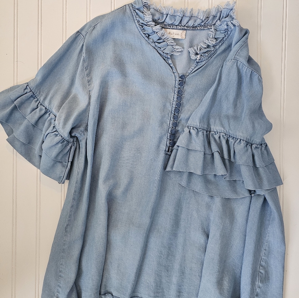 Altar'd State Denim Top - Size S (fits like M)